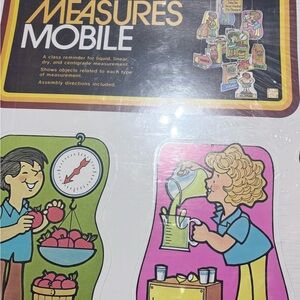 Educational Measures Mobile Set 1980s vintage